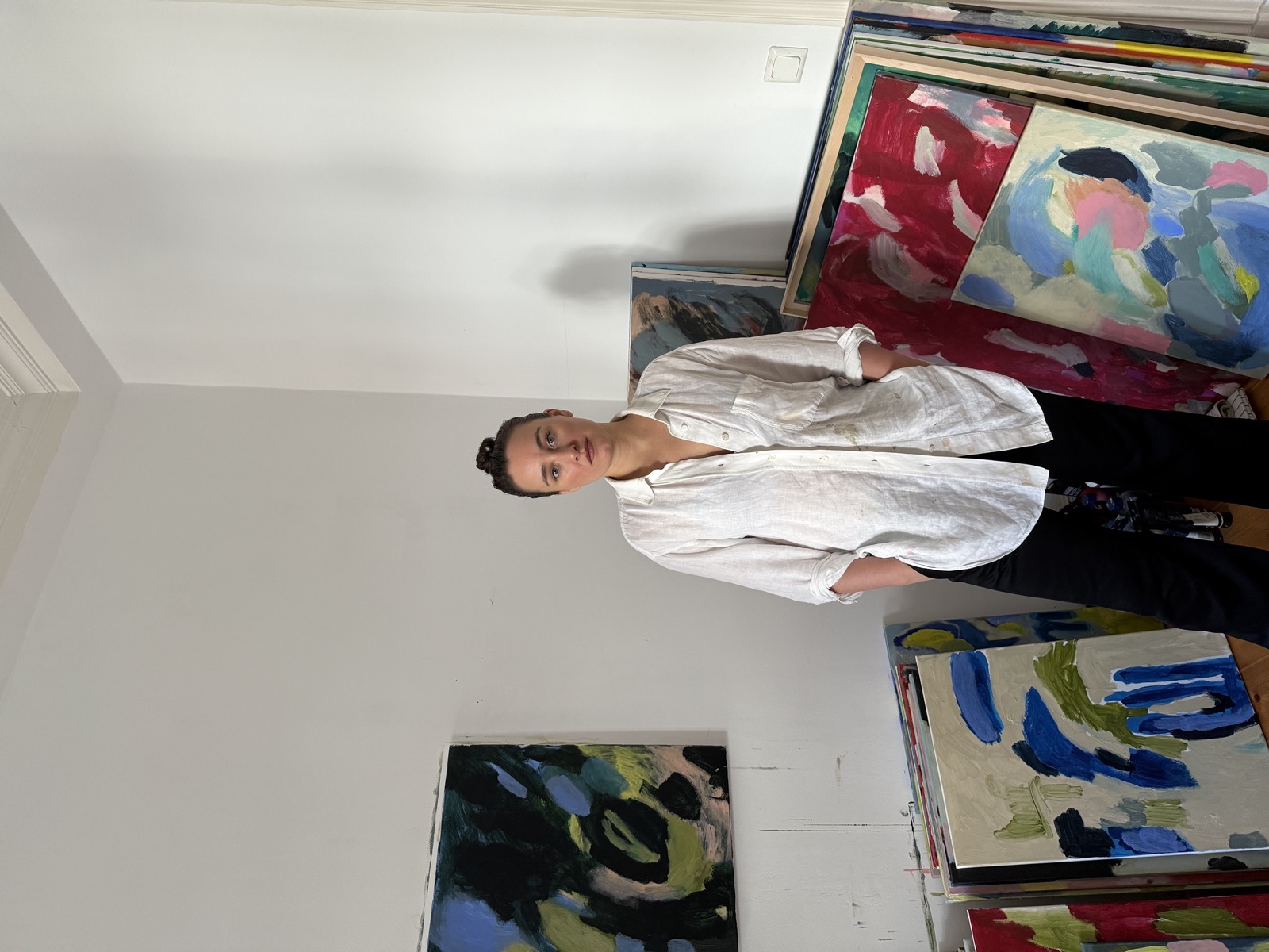 Portrait of Charlie Ring in her studio