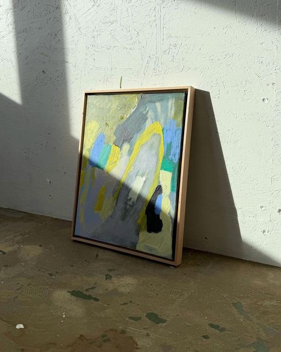 I left and felt an intense relief, original painting on canvas