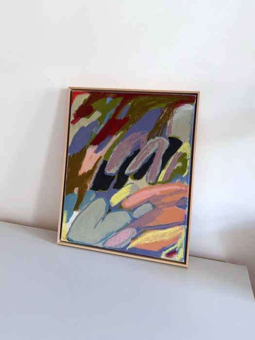 Trying to understand my patterns, while following them feels like safety, original painting on canvas