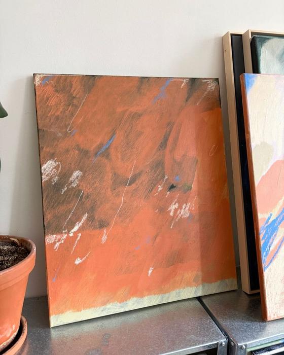 sorry, I don’t remember, original painting on canvas