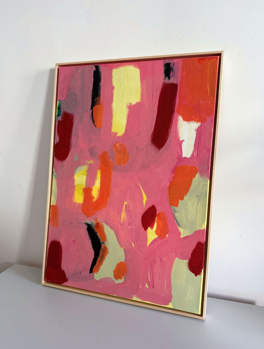 I saw you standing there in may, original painting on canvas