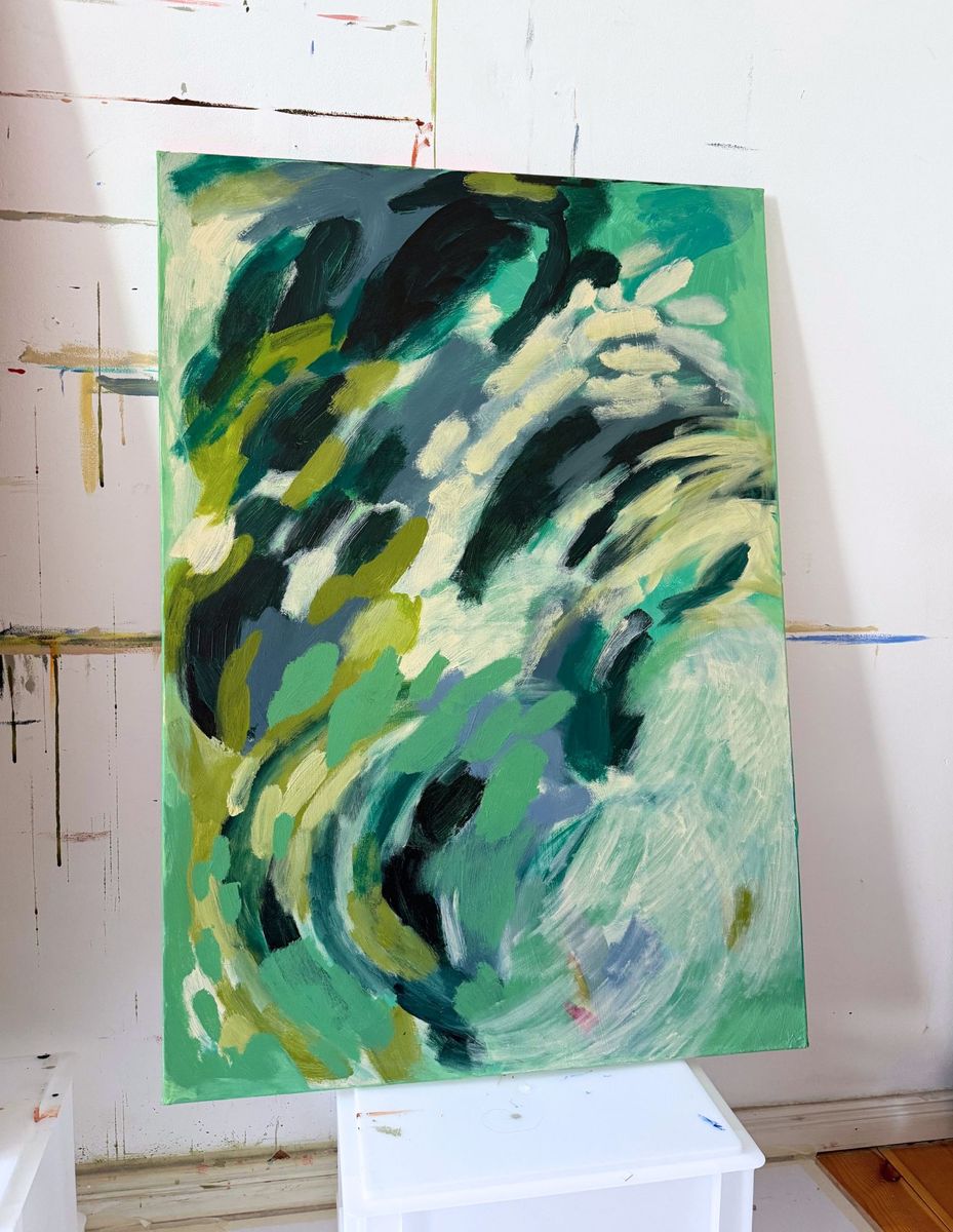 Preserving summer to survive the Berlin winter, original painting on canvas