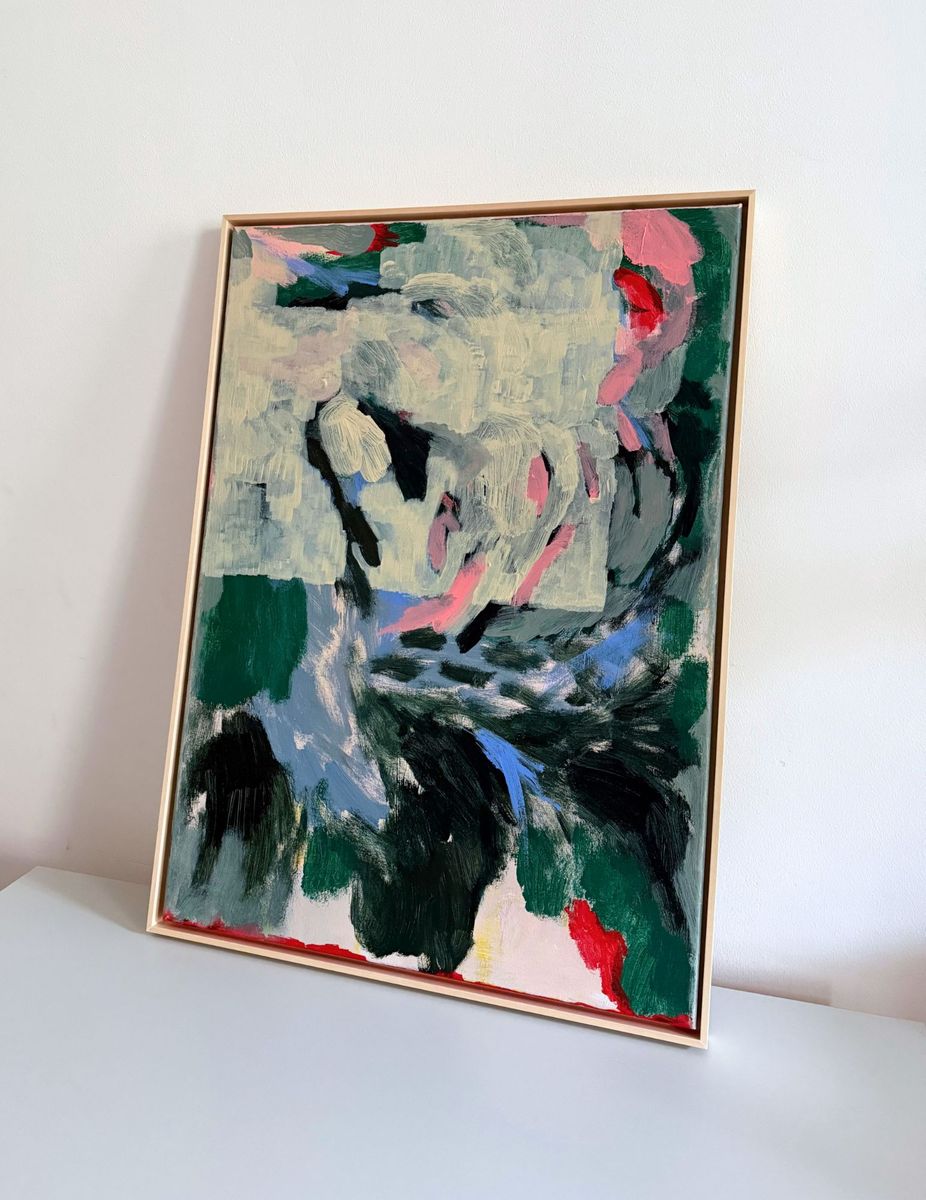 Pink Forest, original painting on canvas
