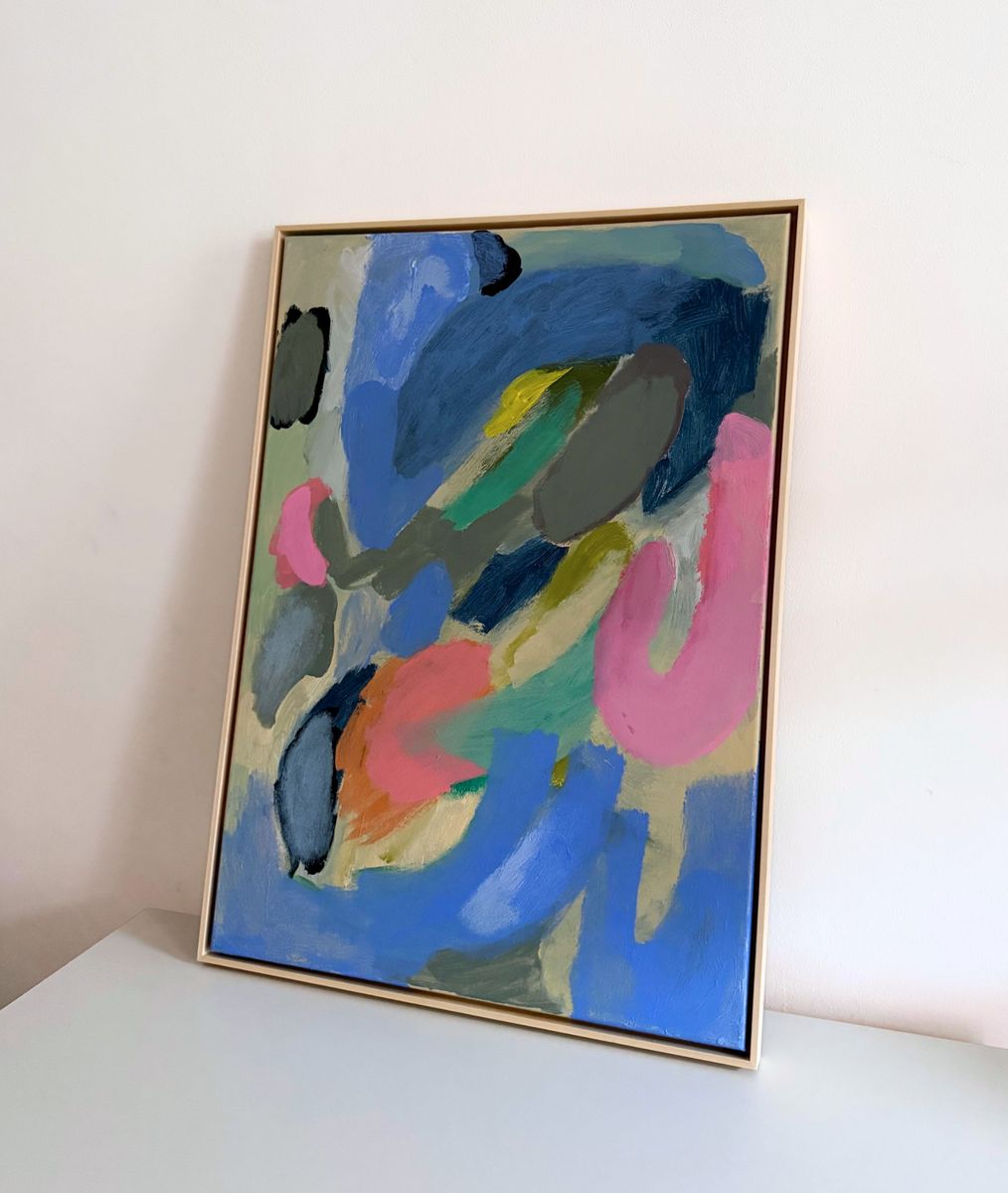 the joy came back, original painting on canvas