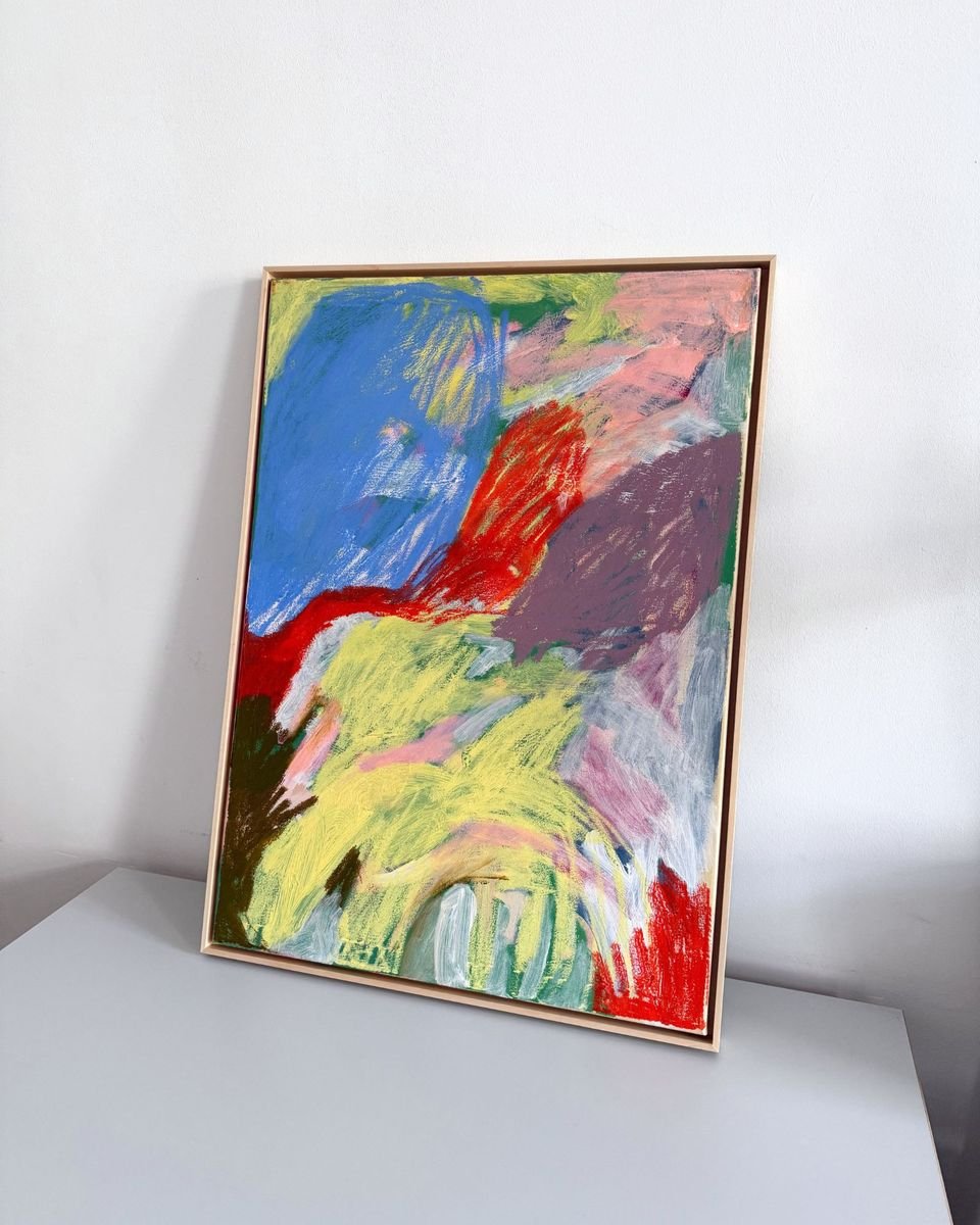 the race, original painting on canvas