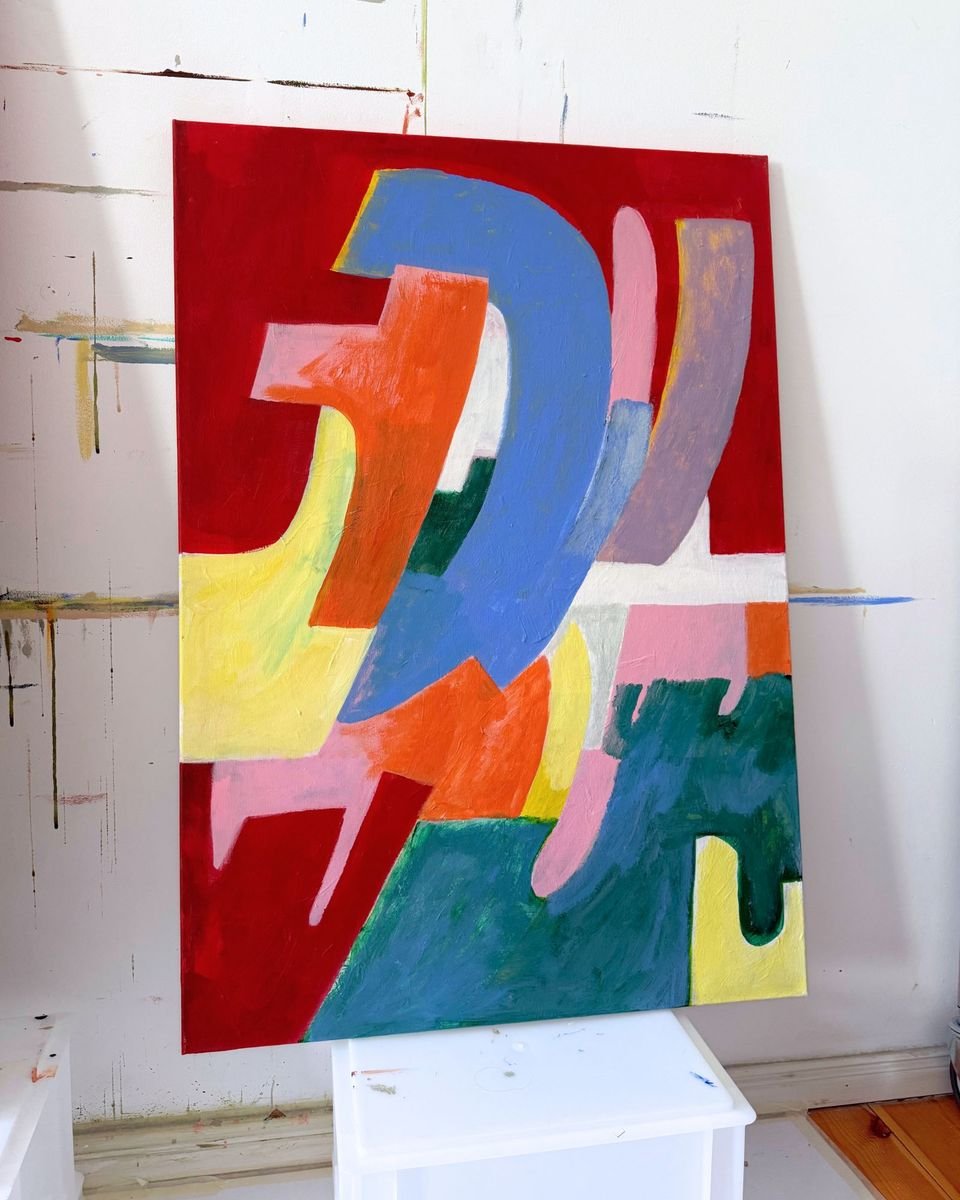 upside down, downside up, original painting on canvas