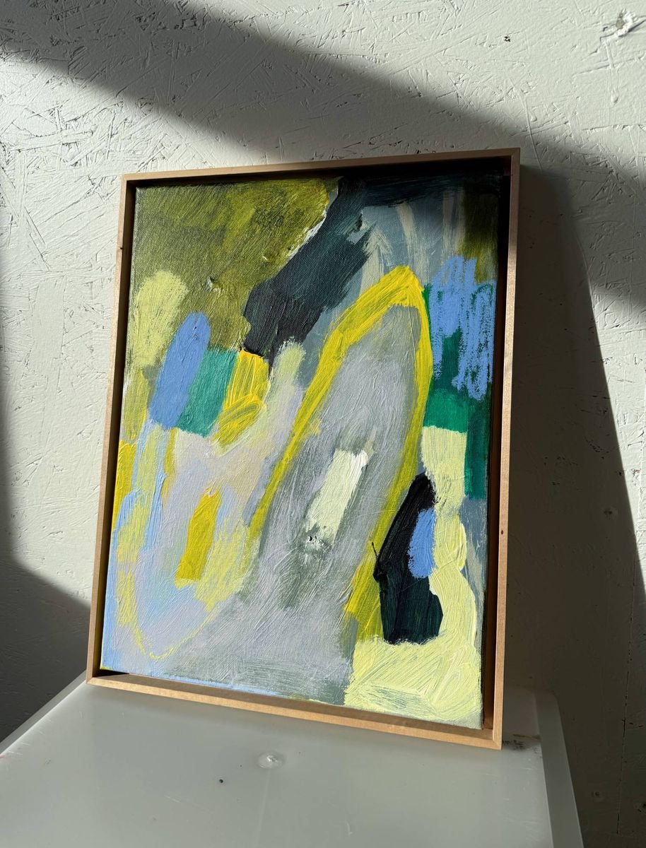 I left and felt an intense relief, original painting on canvas, alternate view