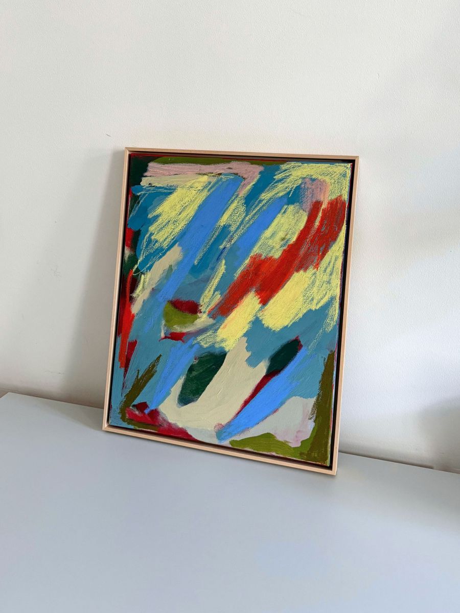 Never felt like a safe space, original painting on canvas