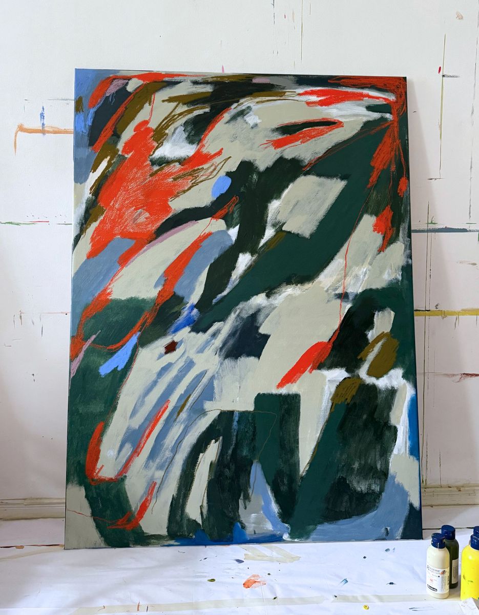 In the end, it worked out because it didn’t, original painting on canvas