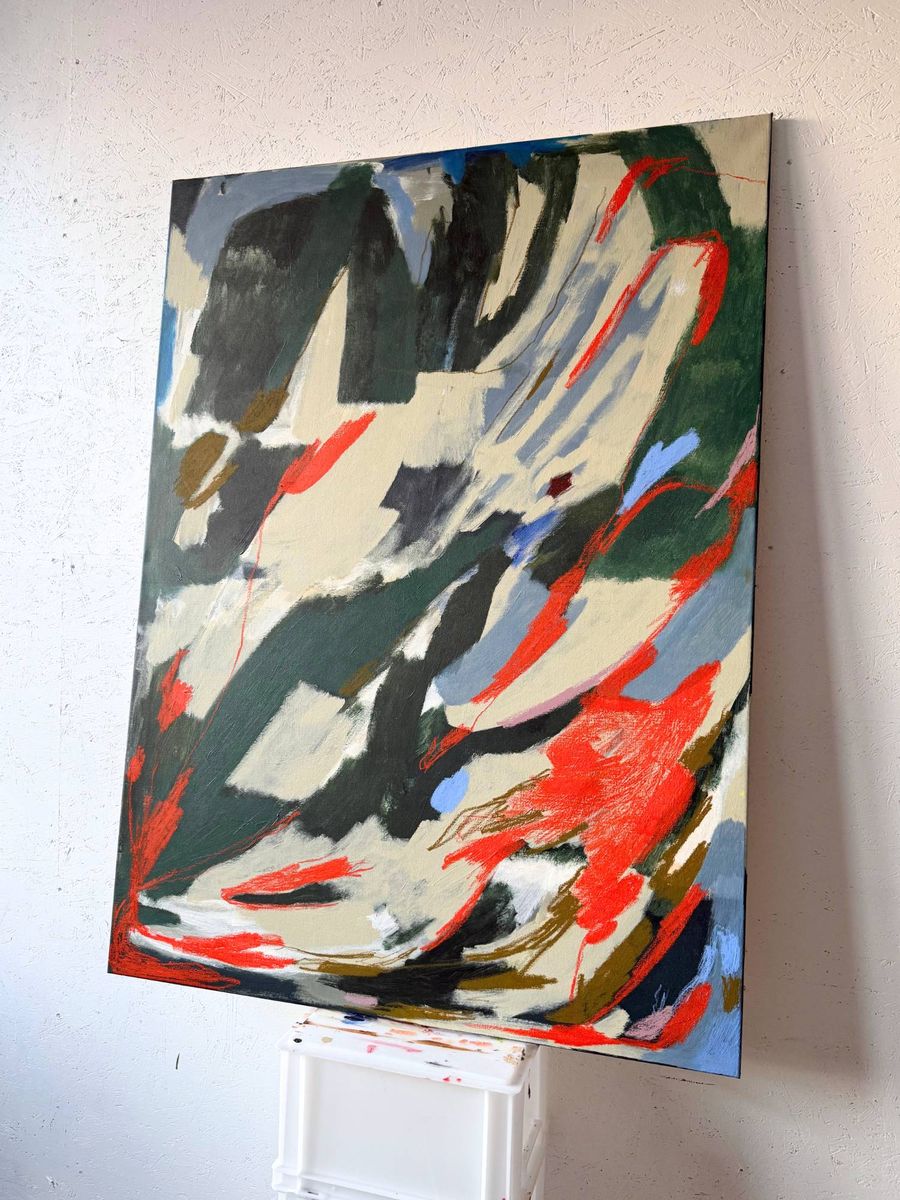 In the end, it worked out because it didn’t, original painting on canvas, alternate view