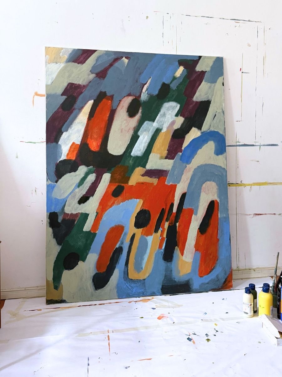 All eyes on me, original painting on canvas