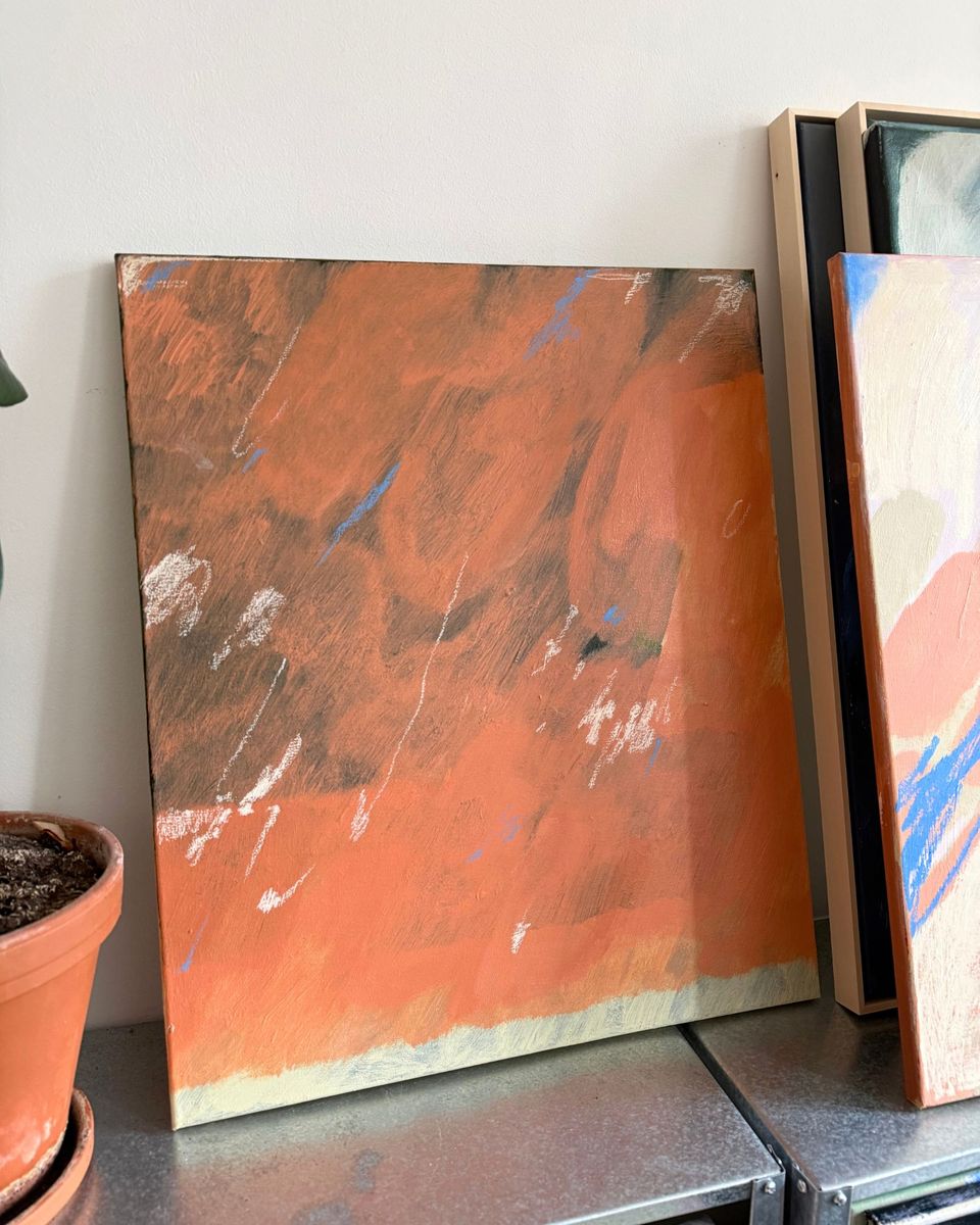 sorry, I don’t remember, original painting on canvas