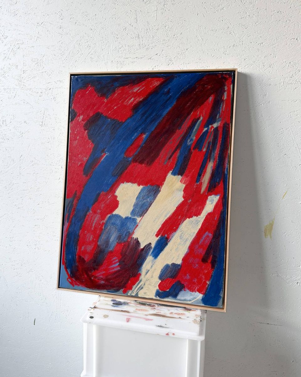 I pretended not to care, just so you wouldn’t feel like you’d won, original painting on canvas