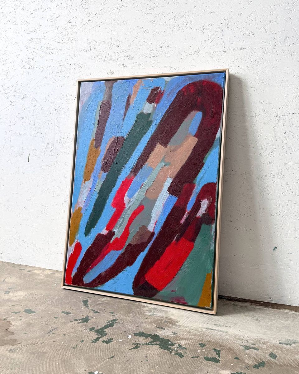 Hey there, little miss sunshine, what are you up to, original painting on canvas