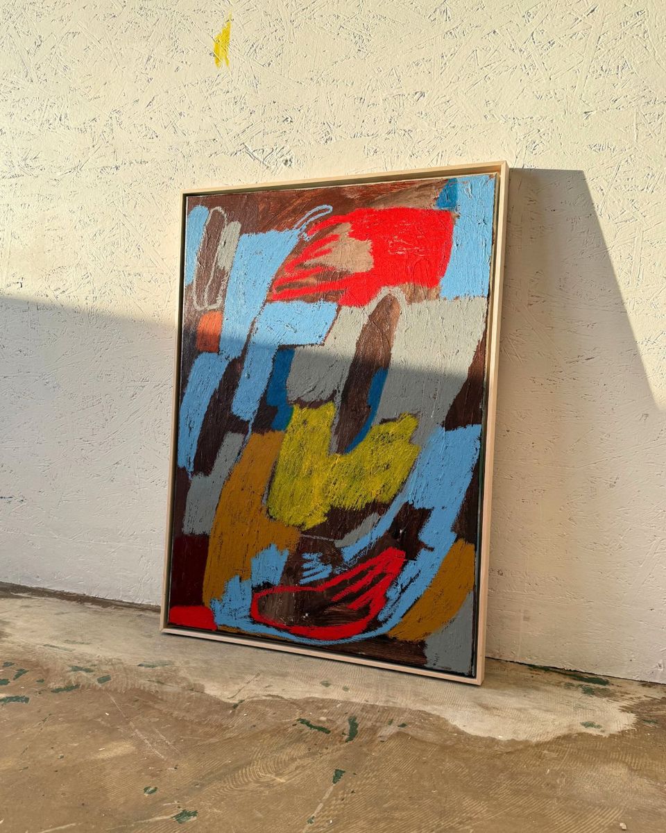 Do you want to hold my hand?, original painting on canvas, alternate view