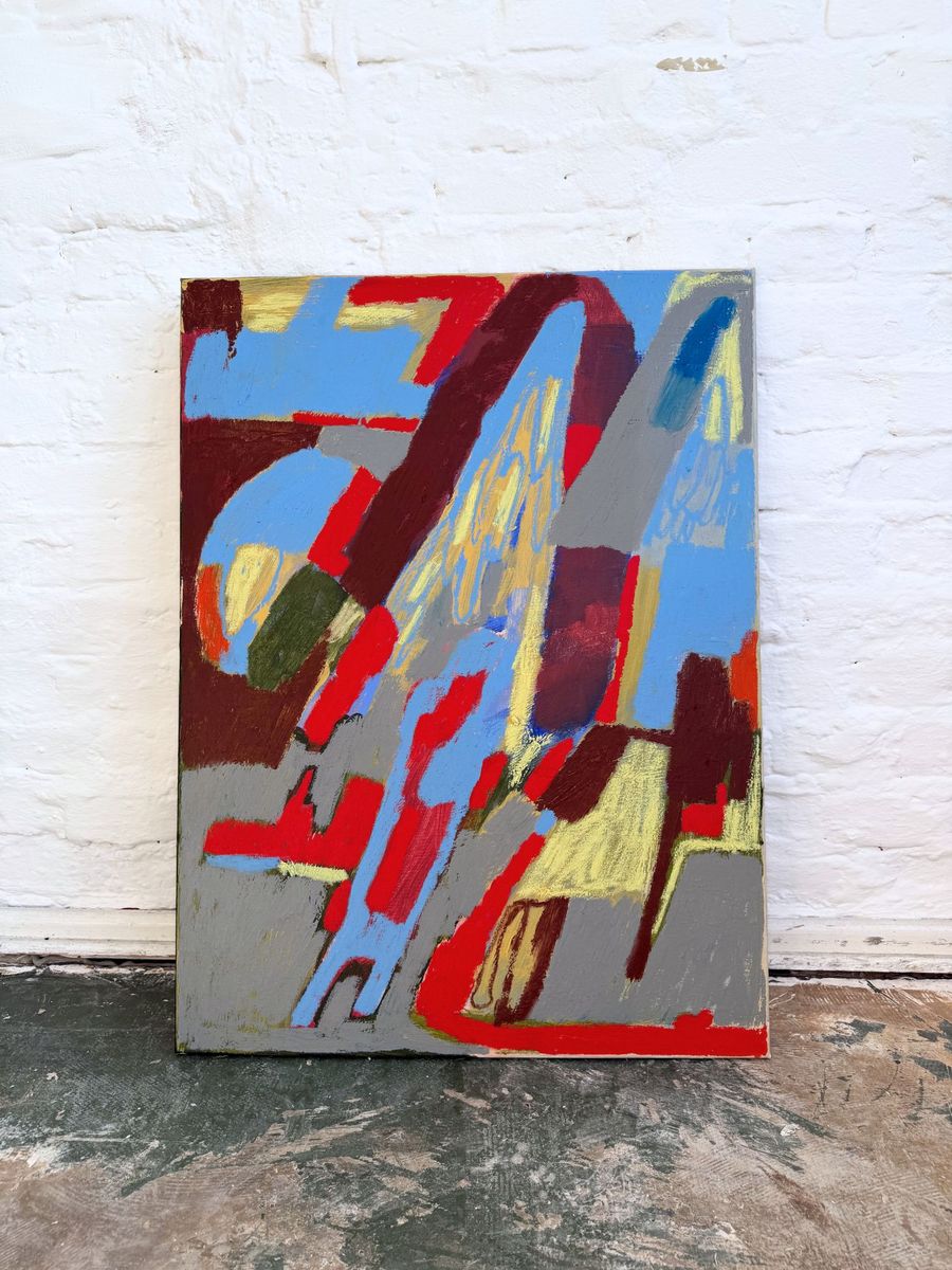 Mixed Feelings, original painting on canvas, alternate view