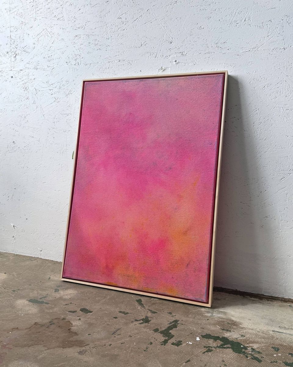 Color Study Morocco, Pink, original painting on canvas
