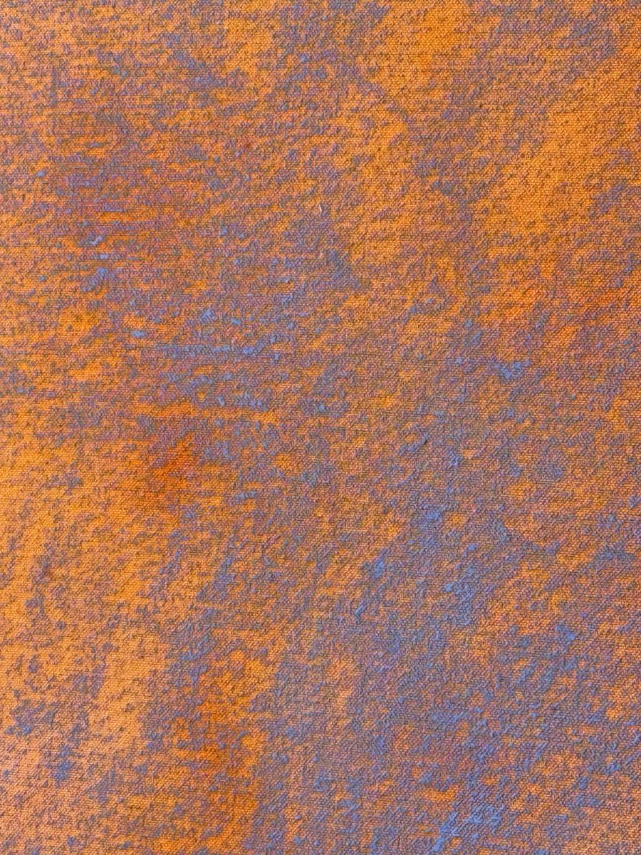 Color Study Morocco, Orange, detail of the paint texture