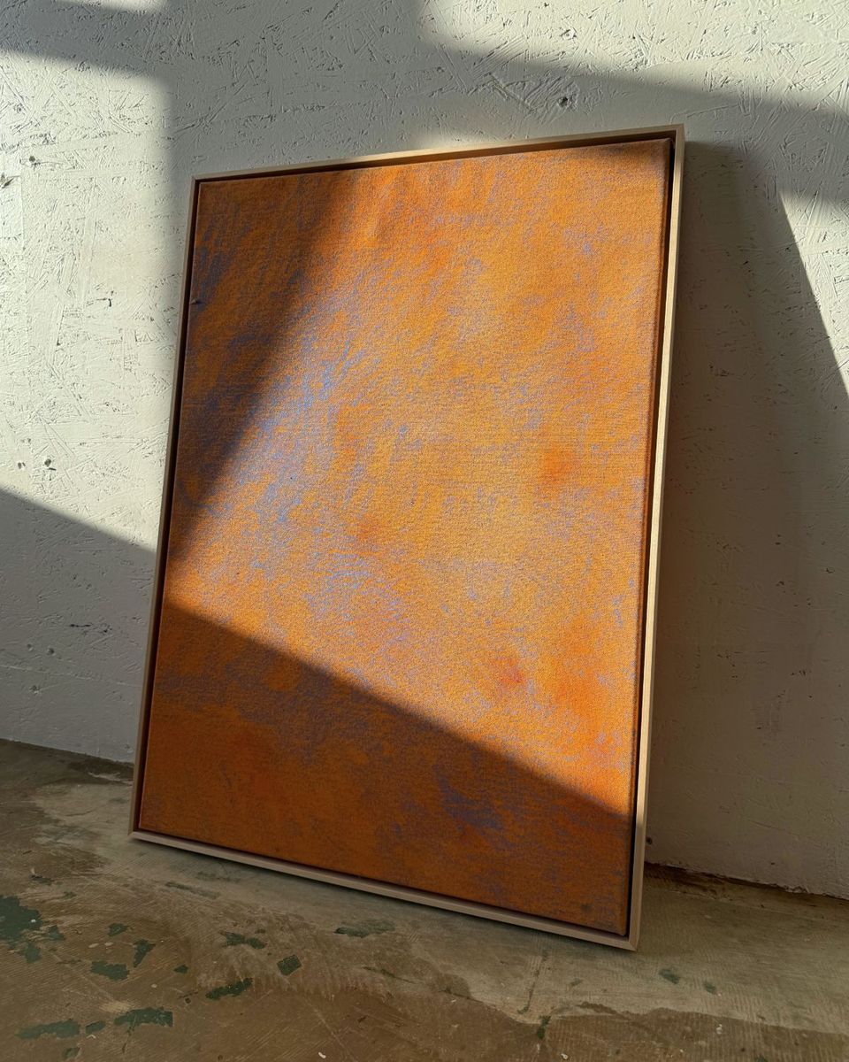 Color Study Morocco, Orange, original painting on canvas