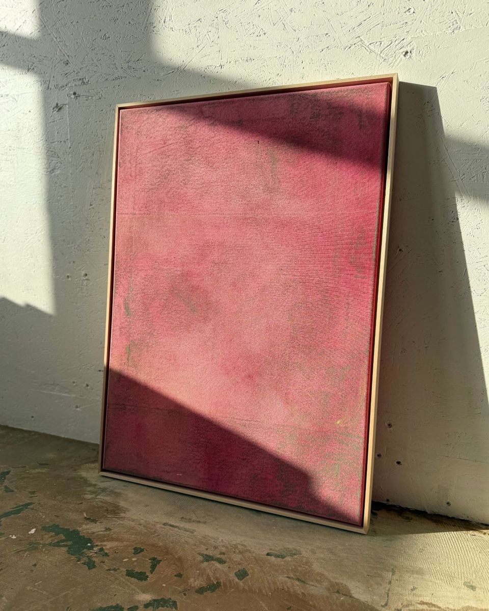Color Study Morocco, Light Red, detail of the paint texture