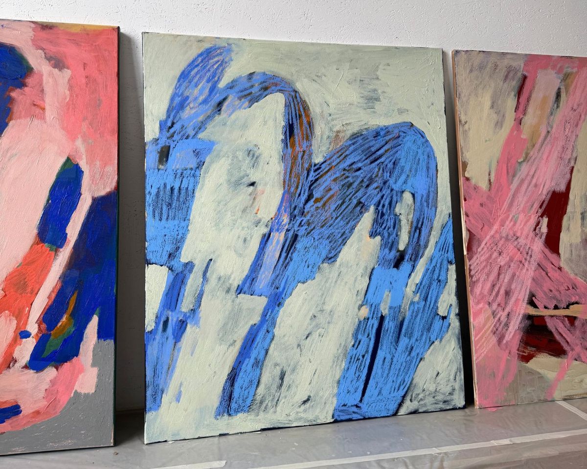 Thank you, I said, because of the person I want to be., detail of the paint texture