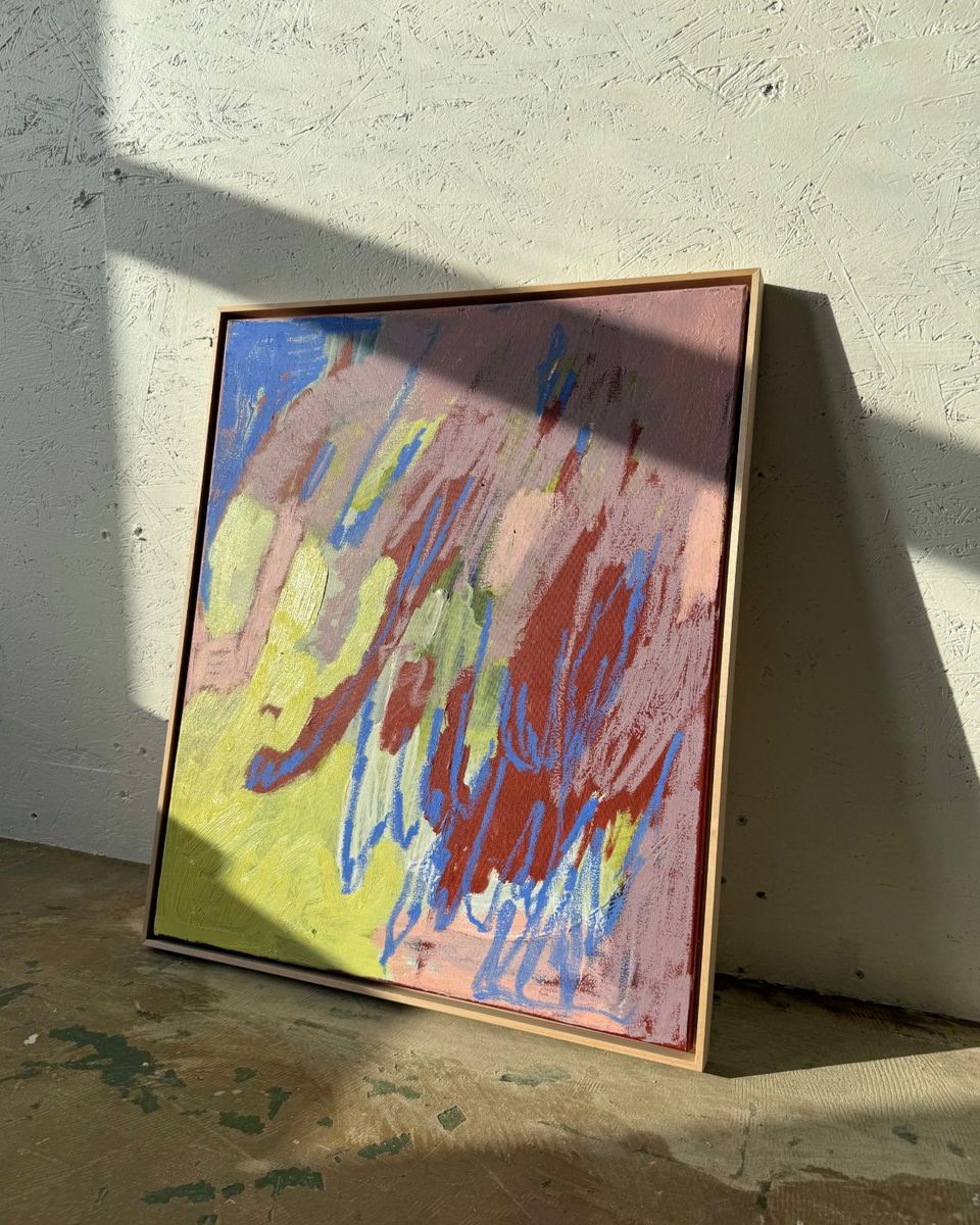 one more layer of sunshine, original painting on canvas